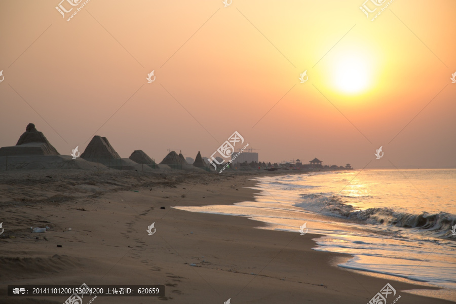 沙滩日出