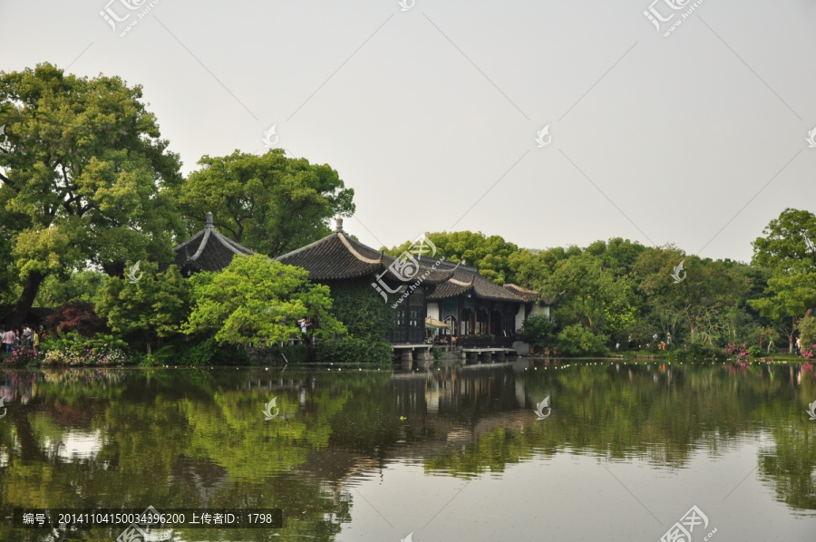 西湖古建筑美景