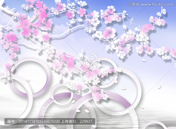 3D壁畫,梅花