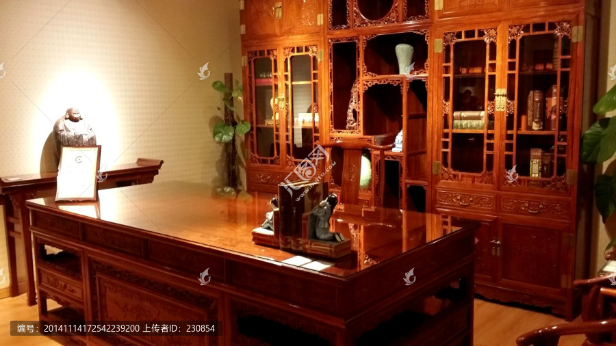 红木家具,实木家具,红木书柜