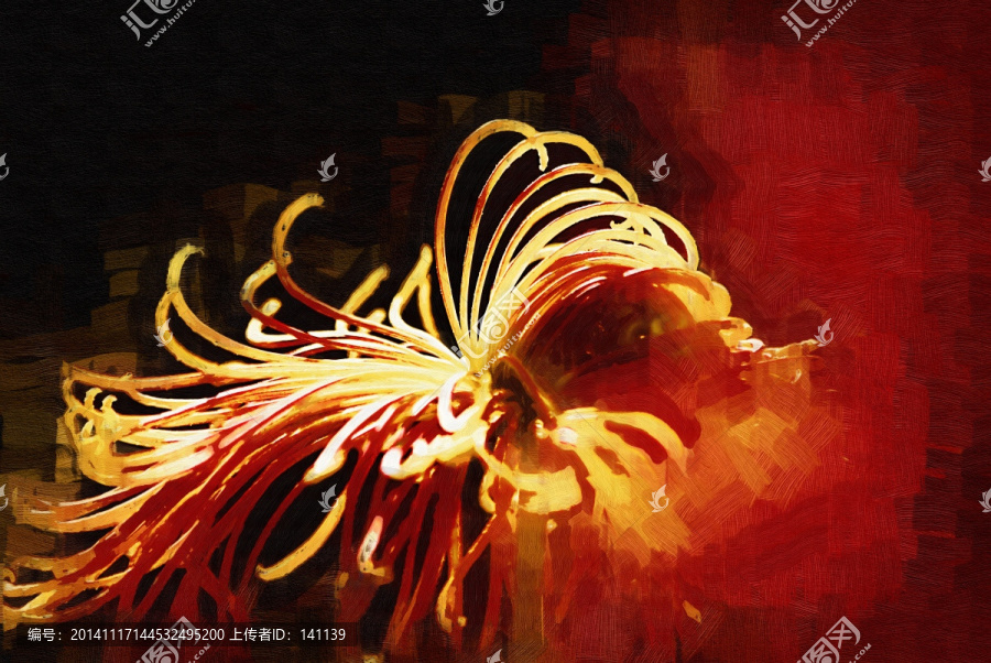 秋菊,花卉油畫,裝飾畫,無框畫