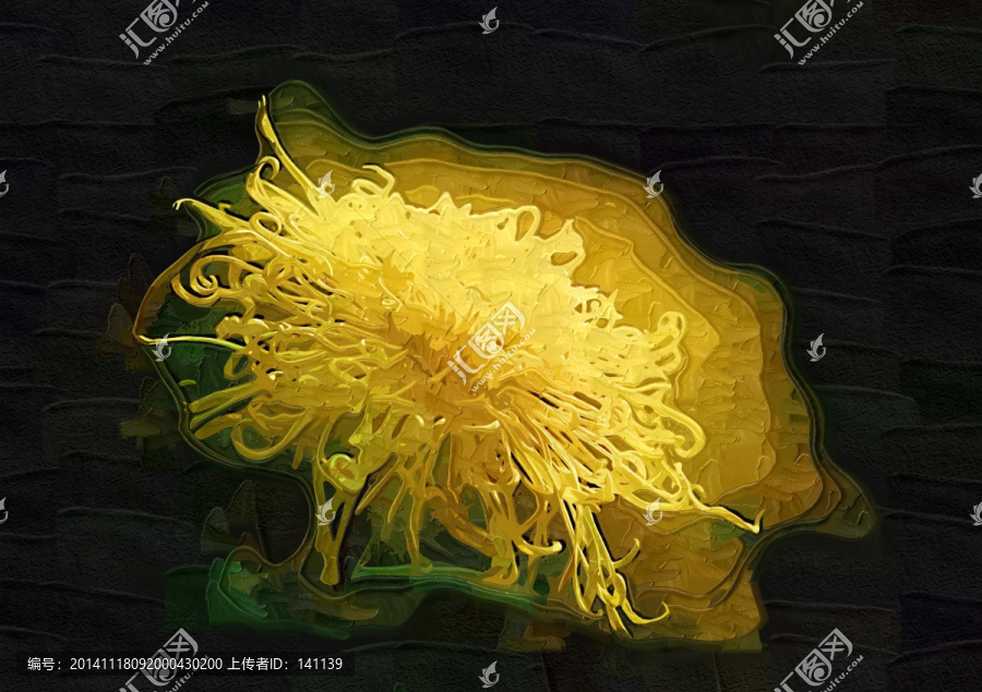 秋菊,花卉油畫(huà),裝飾畫(huà),無(wú)框畫(huà)