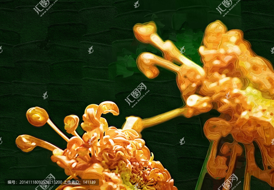 秋菊,花卉油畫,裝飾畫,無框畫