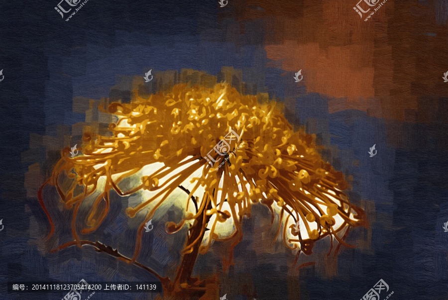 秋菊,花卉油畫,裝飾畫,無框畫