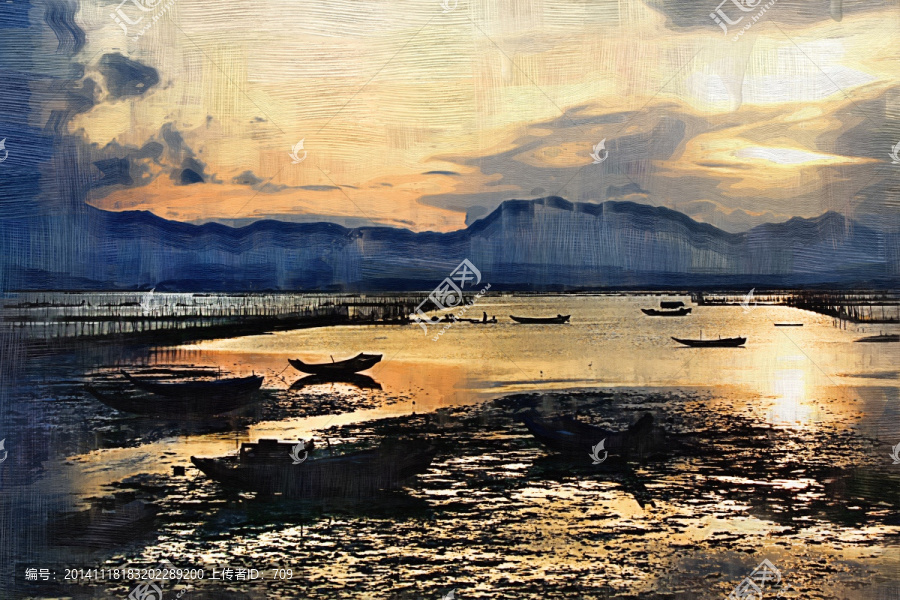 海上日落風(fēng)景