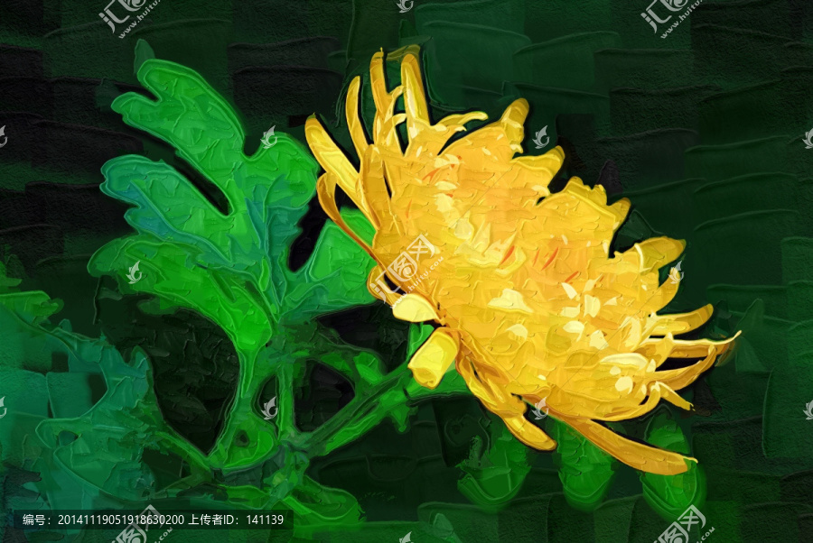 秋菊,花卉油畫,裝飾畫,無框畫
