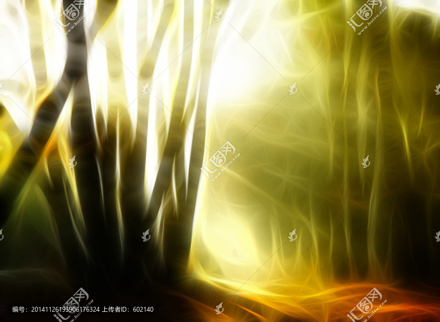 光感花卉抽象裝飾畫