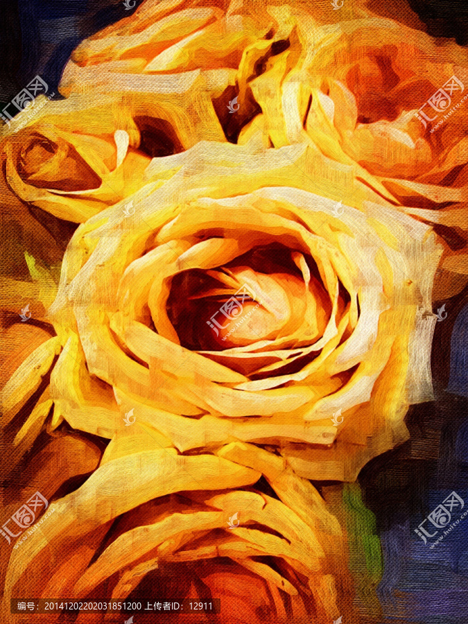 玫瑰花,花卉油畫(huà)