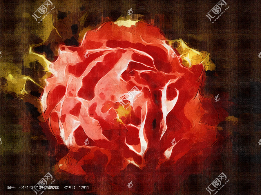 牡丹花,花卉油畫(huà)