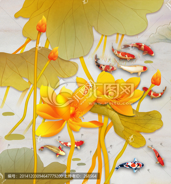 金色荷花