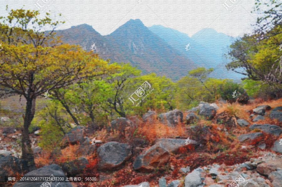 山水油畫