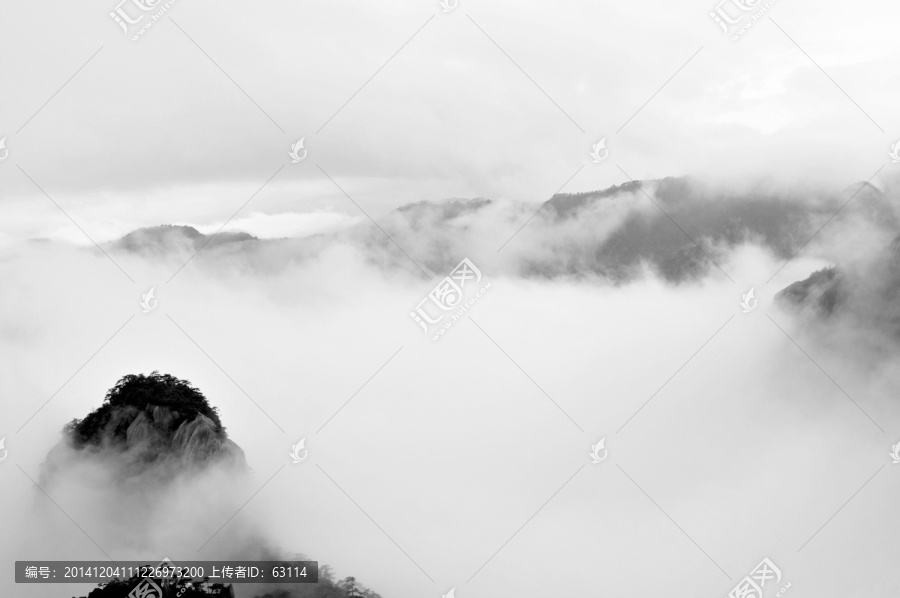 黄山风光,云雾,风雨黄山,云海