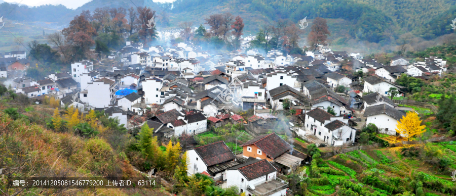 婺源秋色,徽派建筑,最美乡村