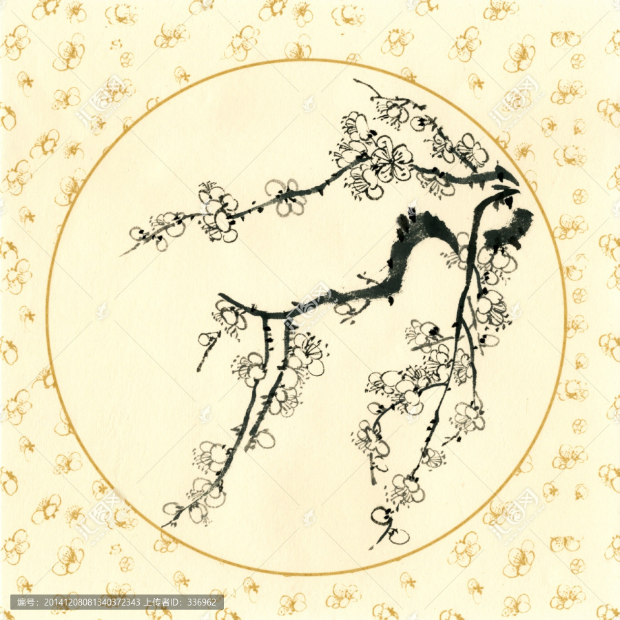 手繪梅花
