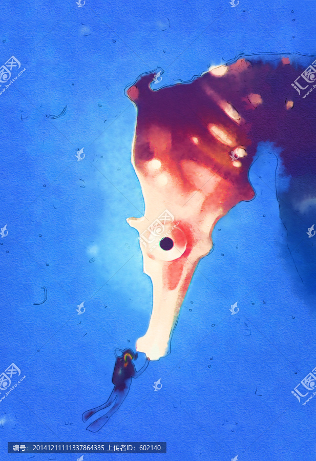 海馬裝飾畫