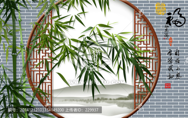 3D浮雕壁畫,竹報(bào)平安
