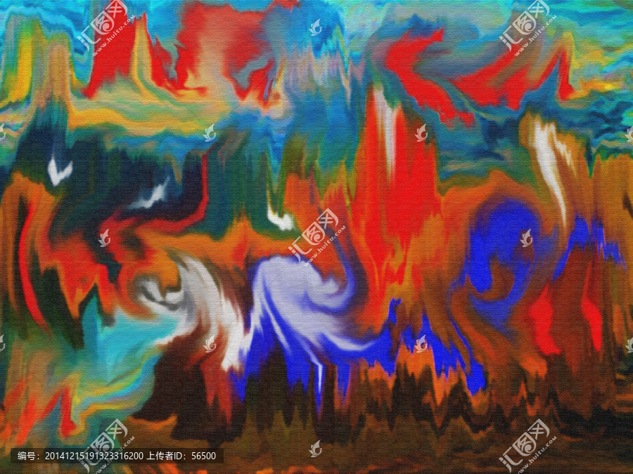 抽象油畫