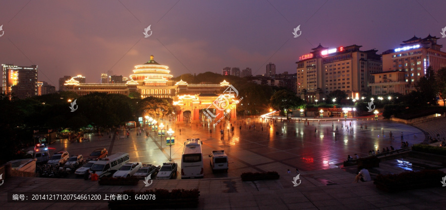 重庆人民大礼堂夜景