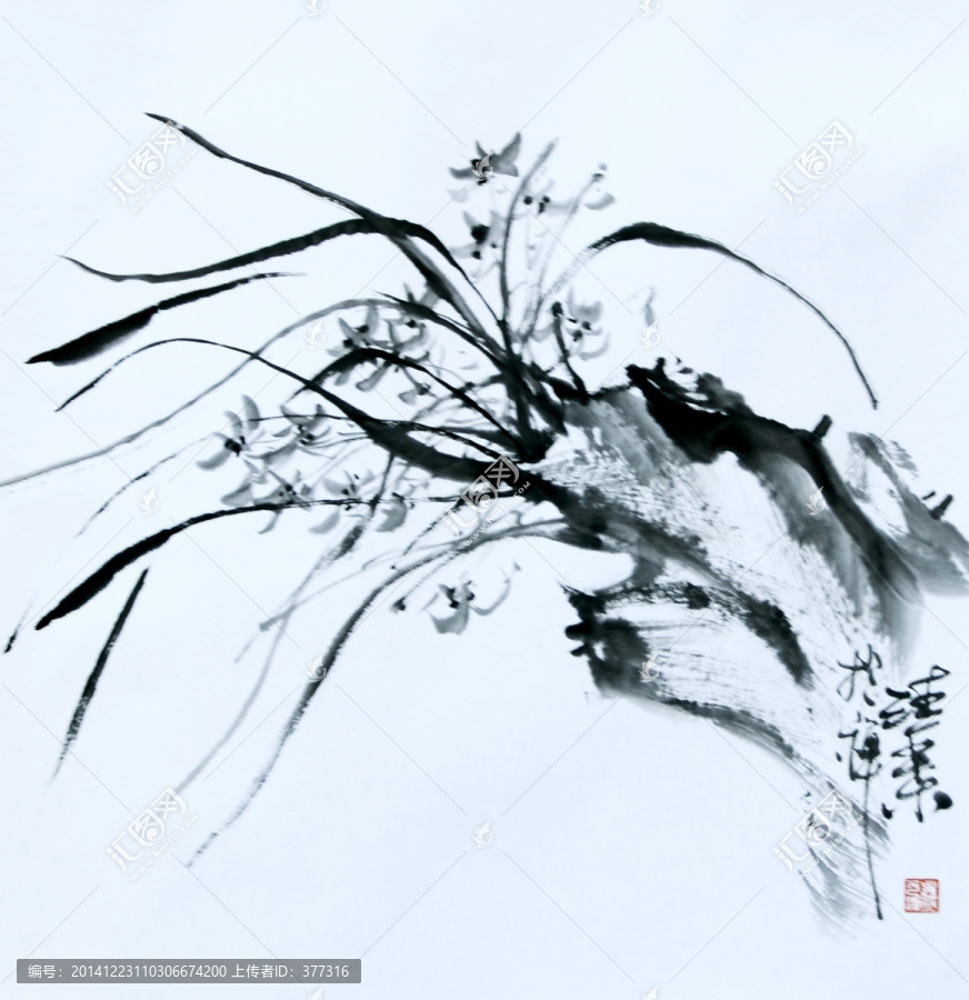 原創(chuàng)寫(xiě)意蘭花