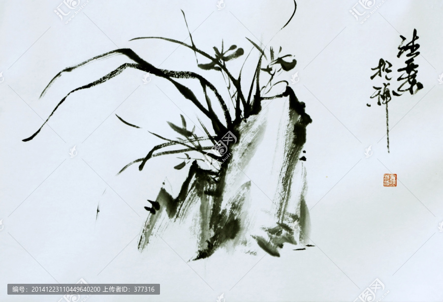 原創(chuàng)寫意蘭花