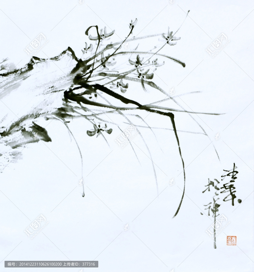 原創(chuàng)寫意蘭花