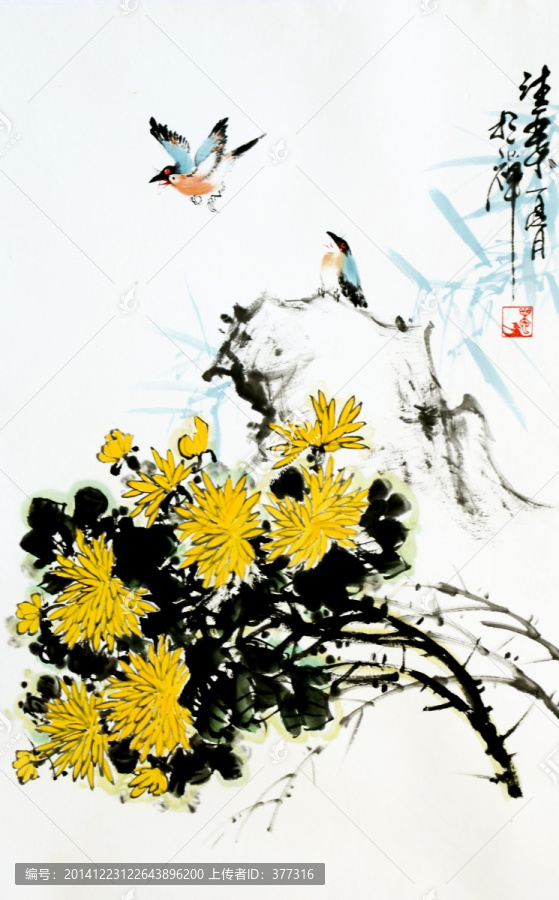 原創(chuàng)寫意菊花