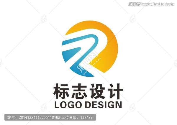 R字母logo设计