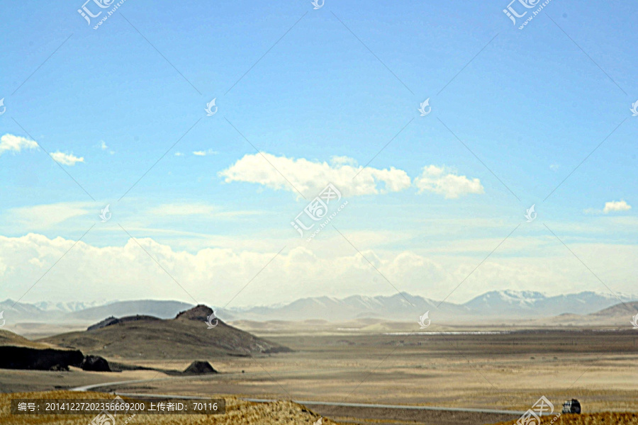 西藏风光,荒漠草原
