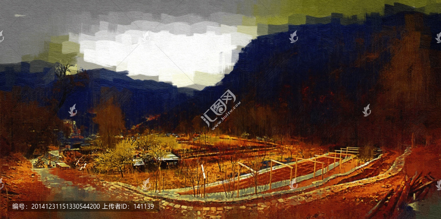 風景油畫裝飾畫