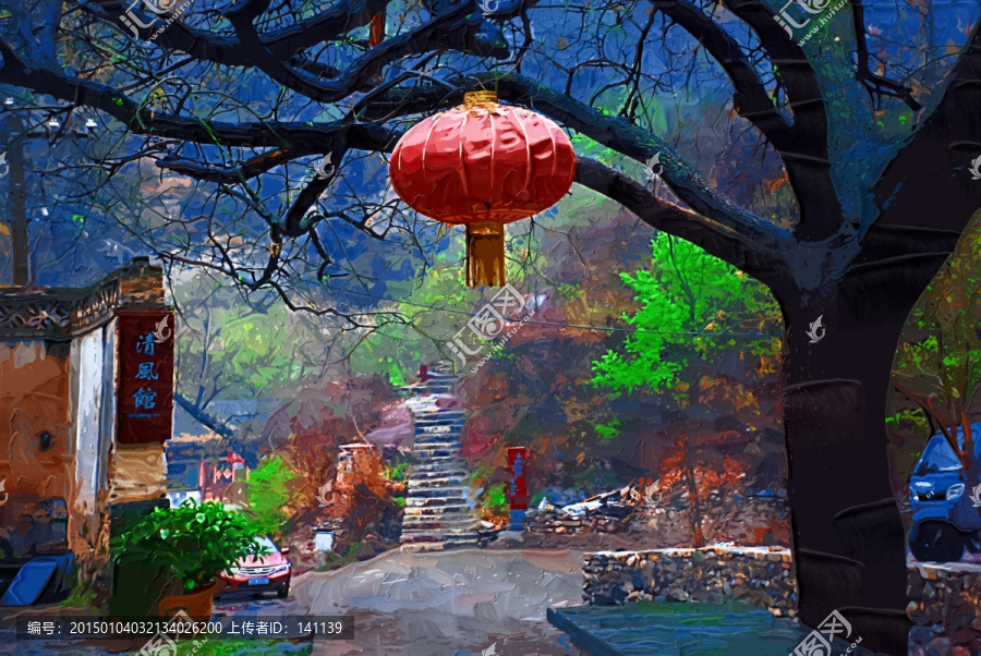 風景油畫裝飾畫