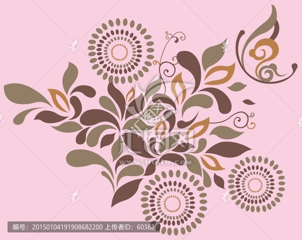 花,蝶戀花,時尚,時尚圖案