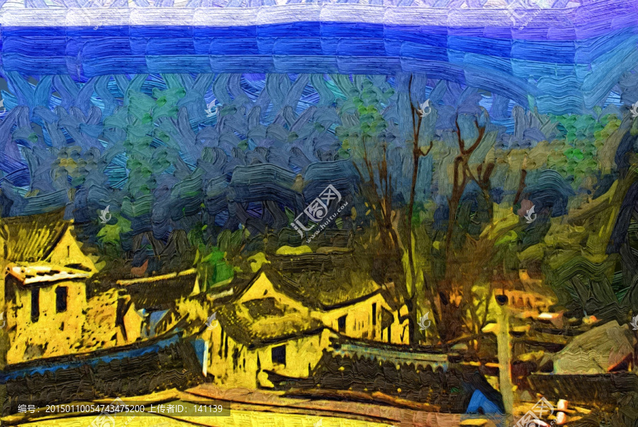 爨底下風(fēng)景油畫(huà)
