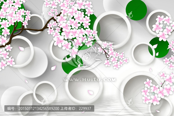 3D壁畫,櫻花