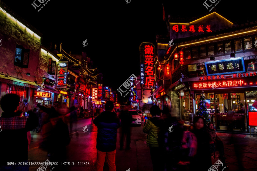 徽派建筑,屯溪老街,夜景