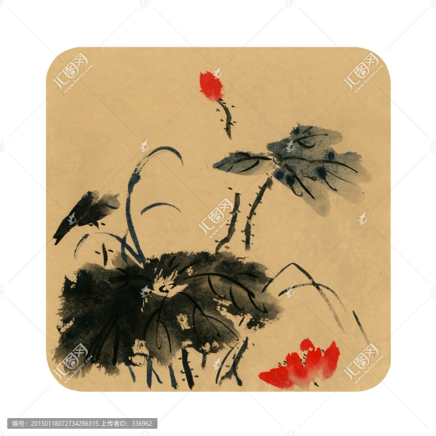 紅荷盛開(kāi)