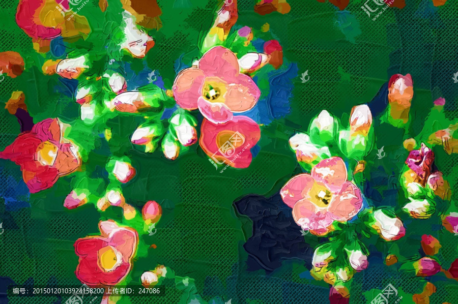 花卉,抽象畫