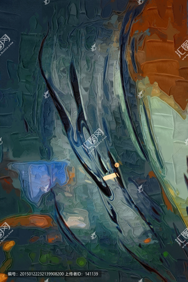 抽象油畫