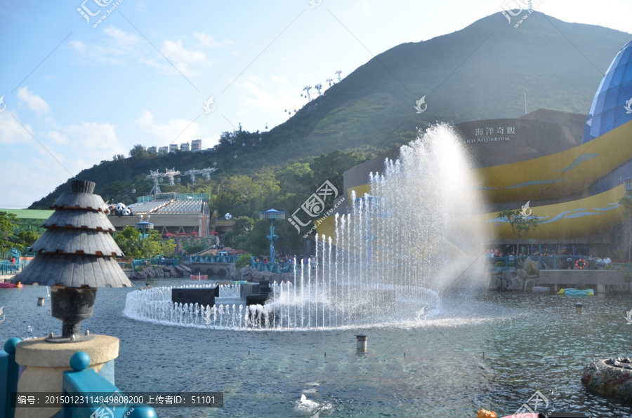 香港海洋公园喷泉