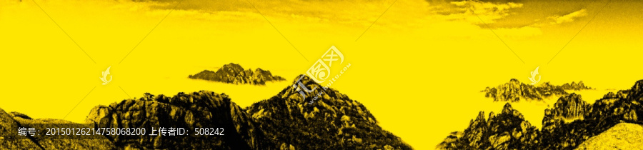 黃山印象畫