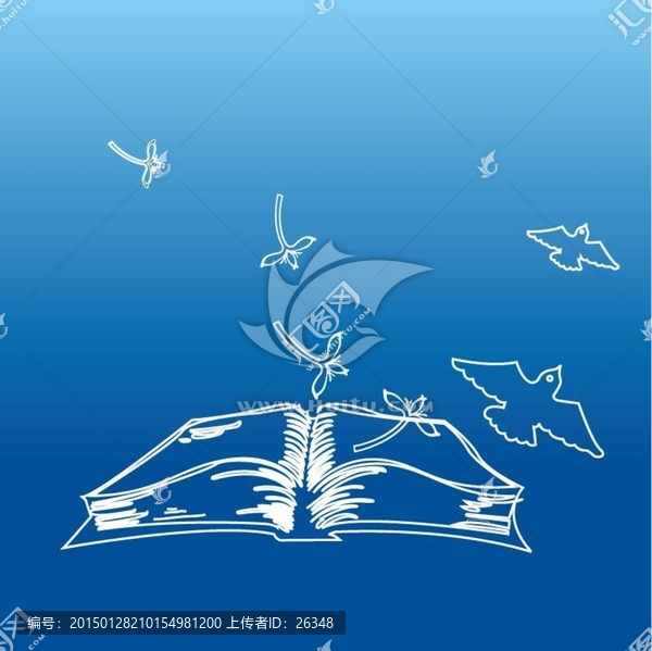 書本,線稿