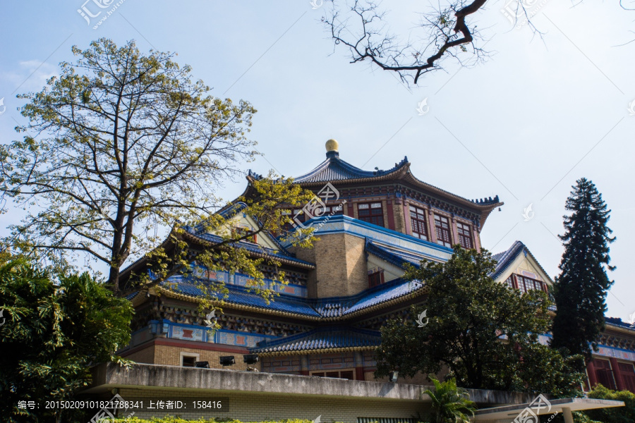 中山纪念堂,背面