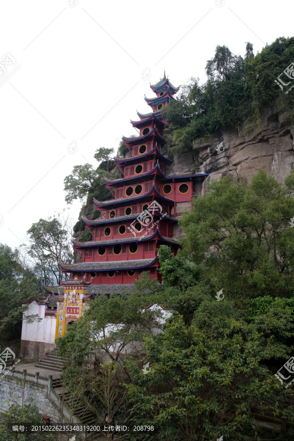 重庆石宝寨,三峡风光