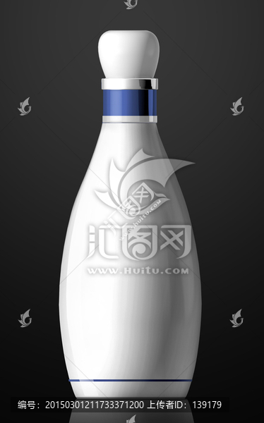 酒瓶效果圖