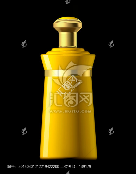 酒瓶效果圖