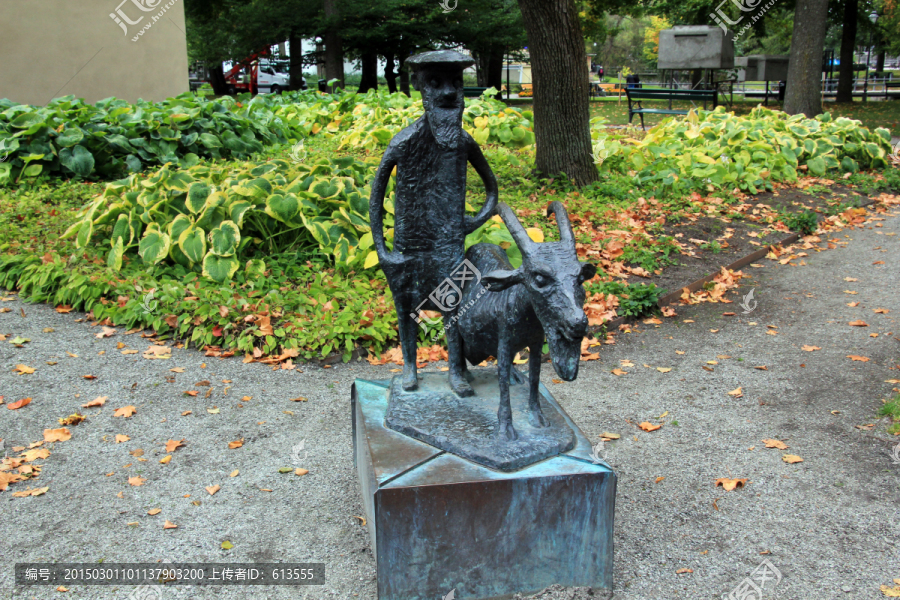 瑞典卡尔斯塔德市人物铜雕塑