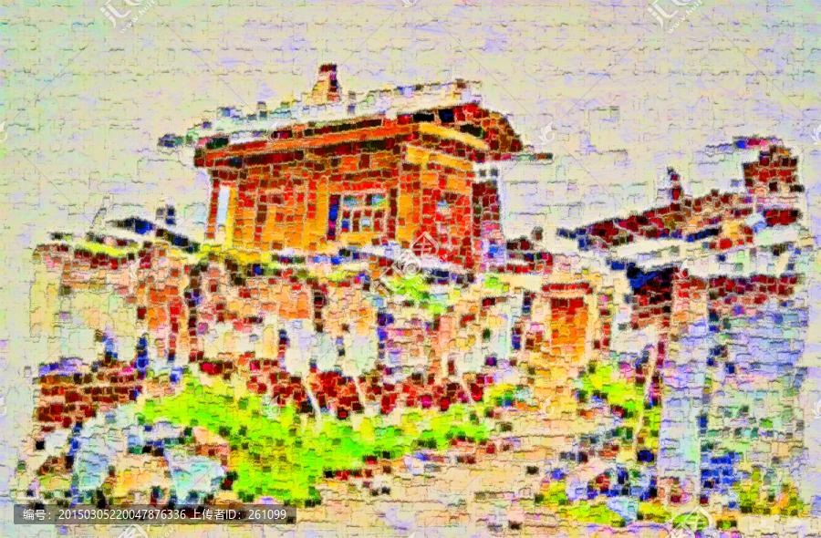 色彩,抽象,裝飾畫,油畫