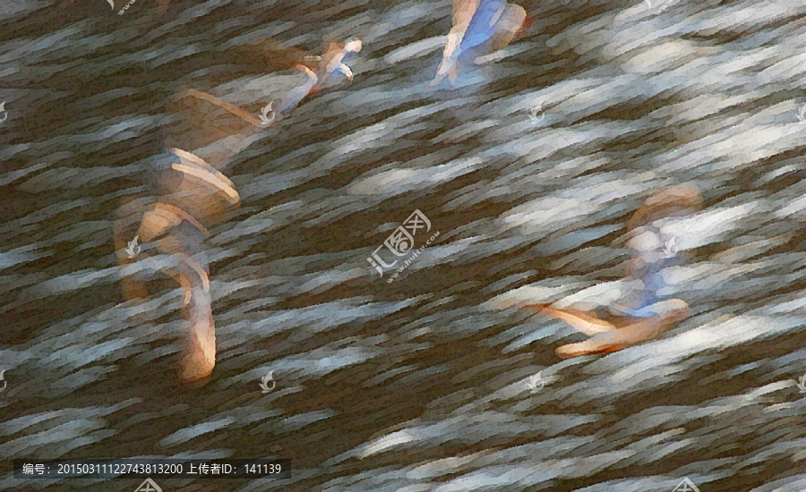 動感海鷗油畫