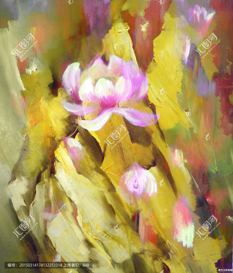 花卉油畫(huà)（未分層）