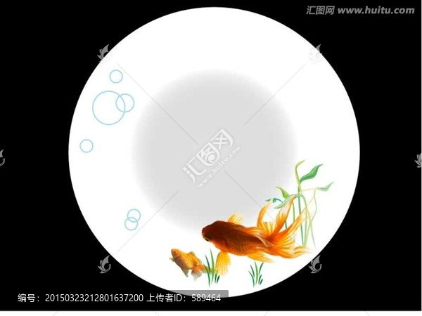 金魚瓷盤