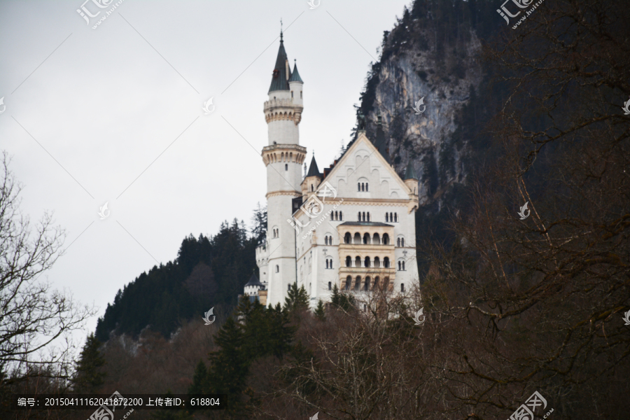 唯美教堂城堡,瑞士风景